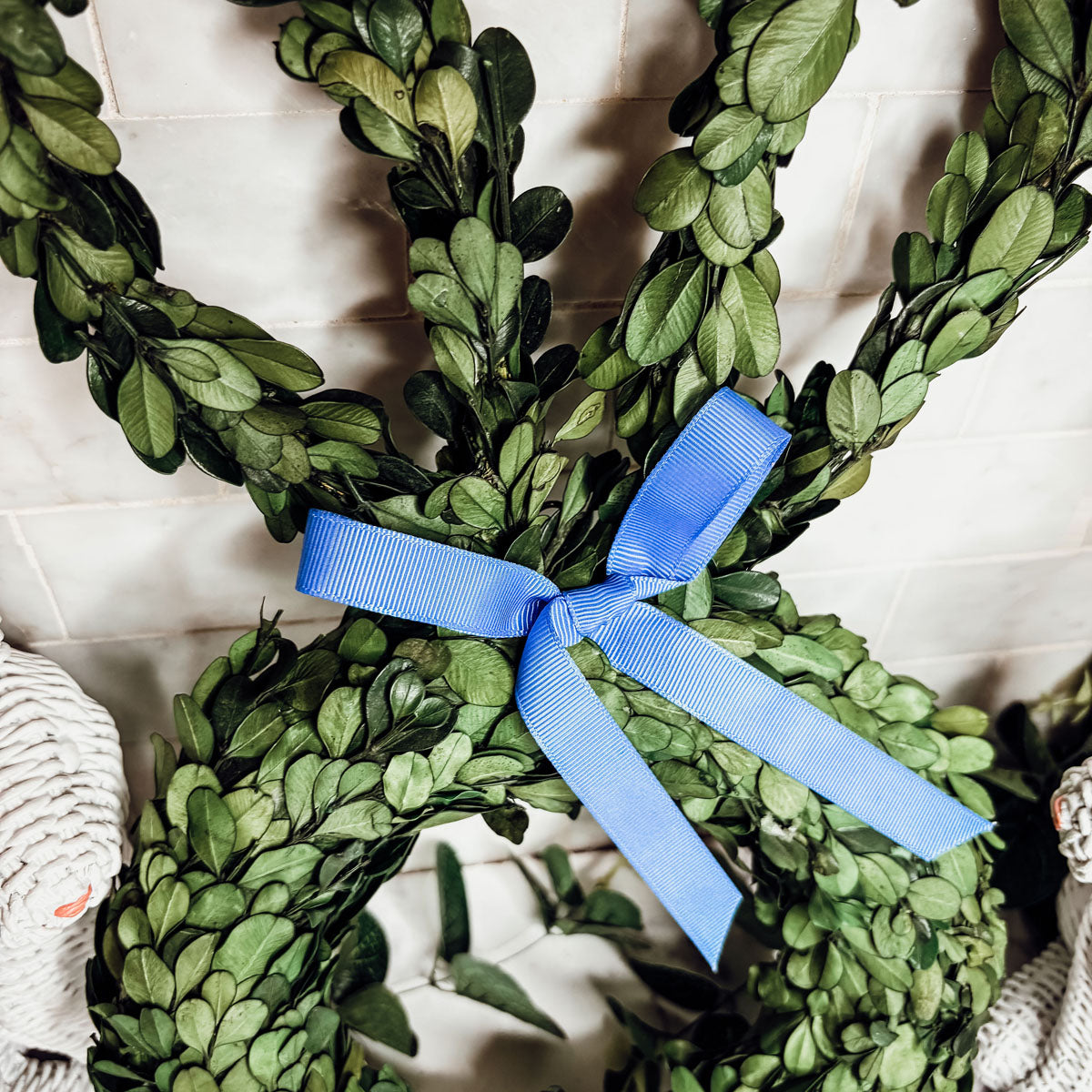 Bunny Wreath Boxwood-2
