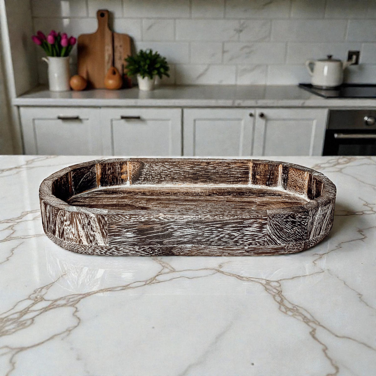 Rustic Wood Tray-5