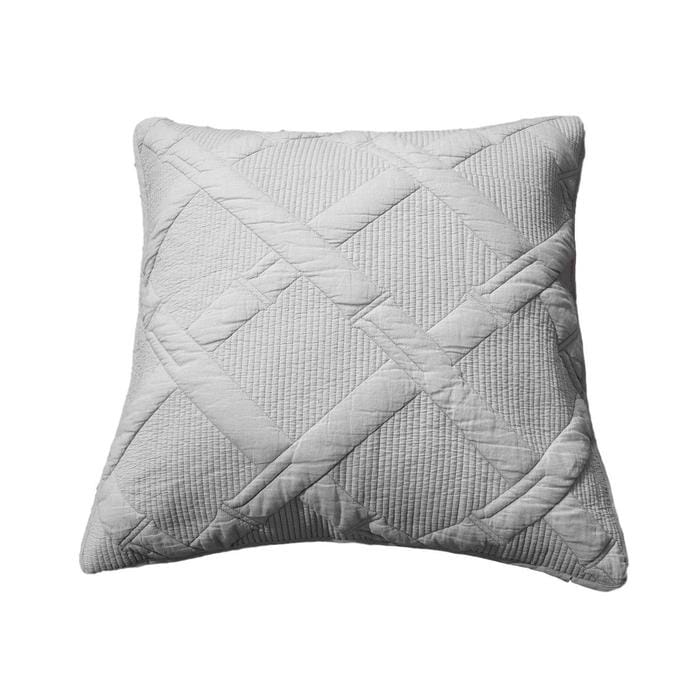 Tache Cotton Light Grey Silver Soothing Pastel Cushion Covers / Euro Sham (JHW-862)-0