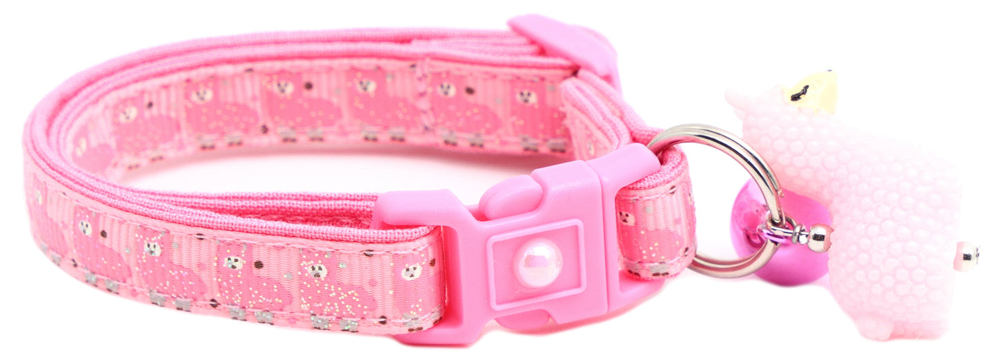 Pink Llamas Breakaway Cat Collar-19