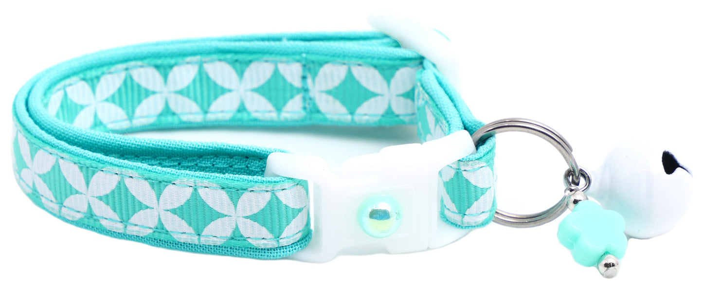 Aquamarine Modern Design Cat Collar-0