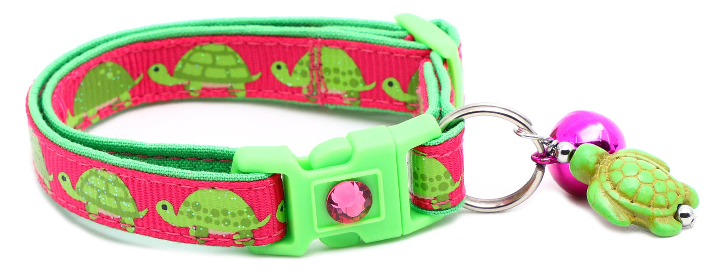 Turtle Breakaway Cat Collar-1