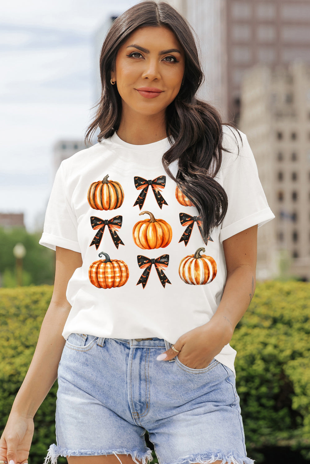 Playful Pumpkin Patch Halloween T-Shirt