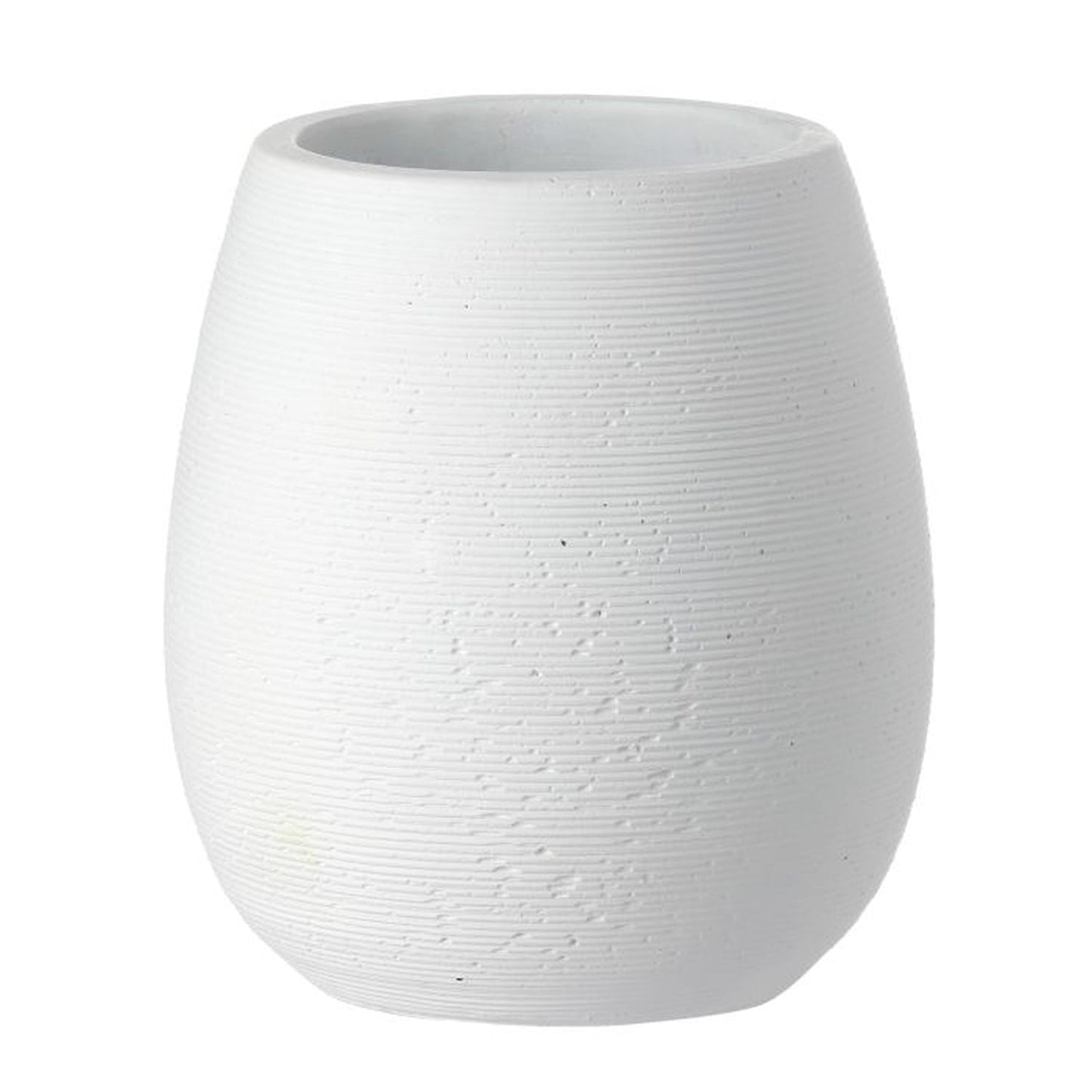 Regency International Cement Horizontal Groove Pot 6"X6.25"T-1