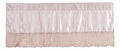 Tache Satin Ruffle Crème Beige Frosted Fields 18x52" Valance (MZ1051 / MZ002C)-0