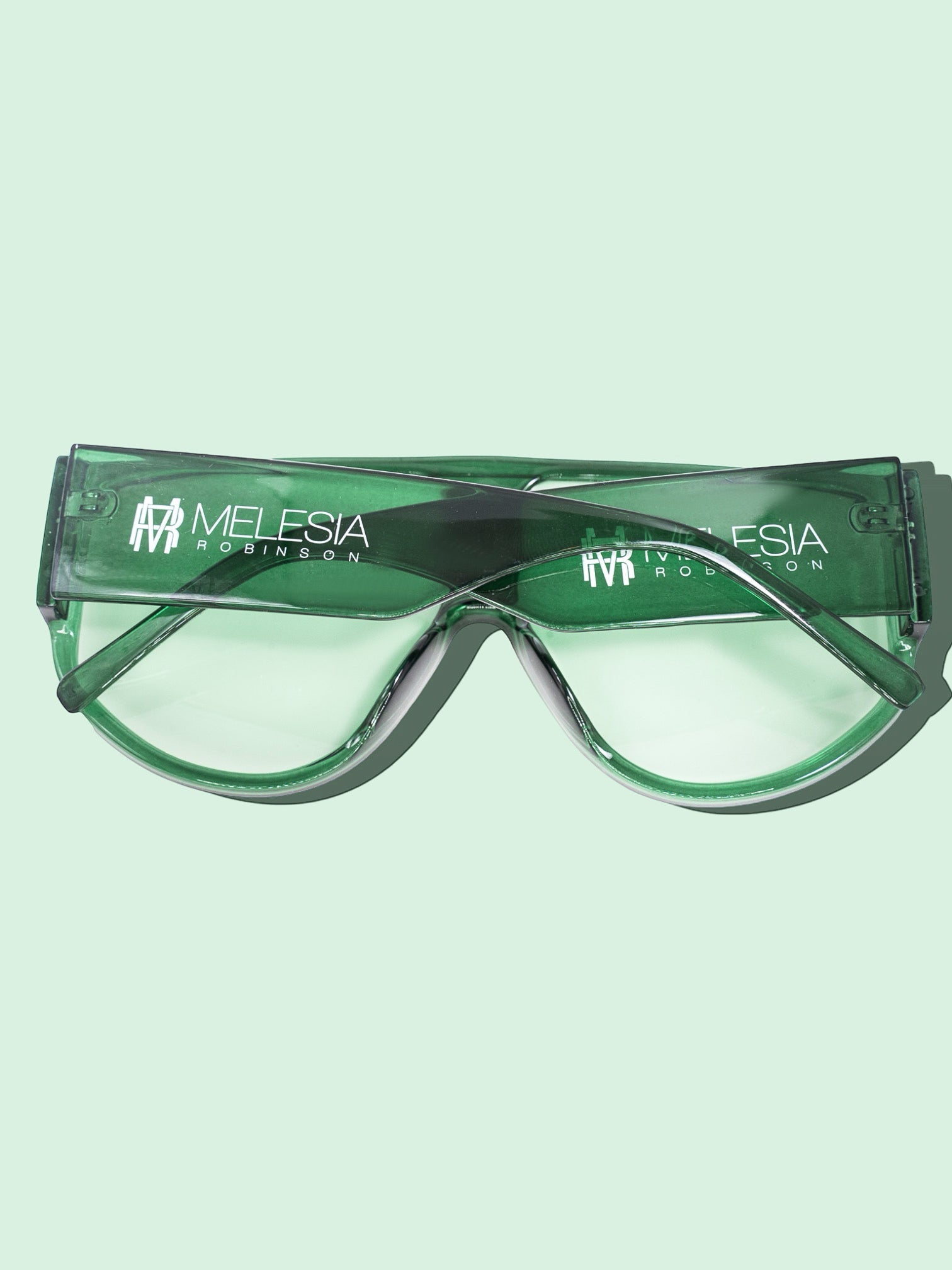 Green Retro Oversized  Sunglasses-0