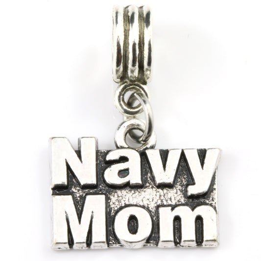 Navy Mom Charm-0