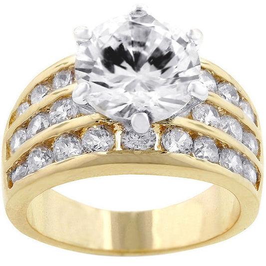 Classic Gold Engagement Ring-0