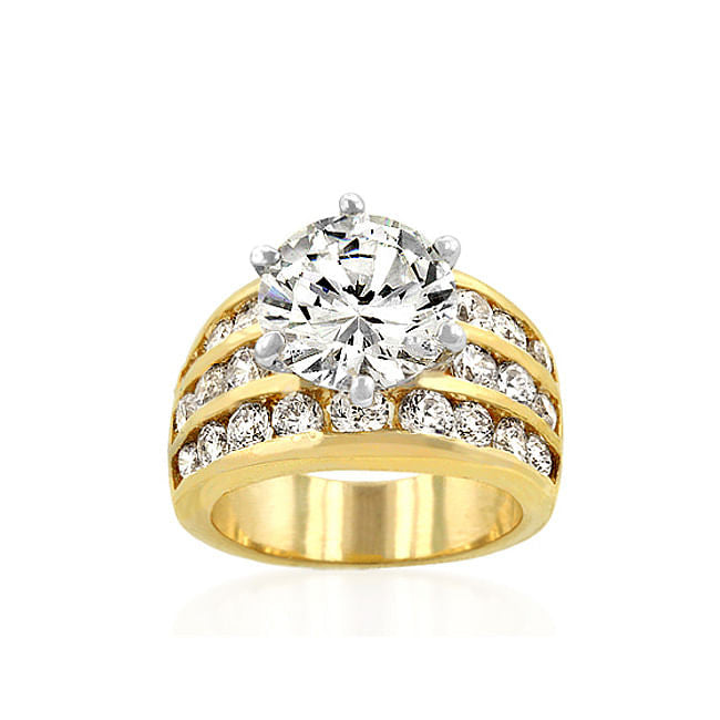 Classic Gold Engagement Ring-1