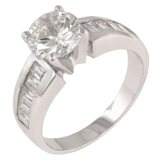 Antoinette Silver Engagement Ring-0
