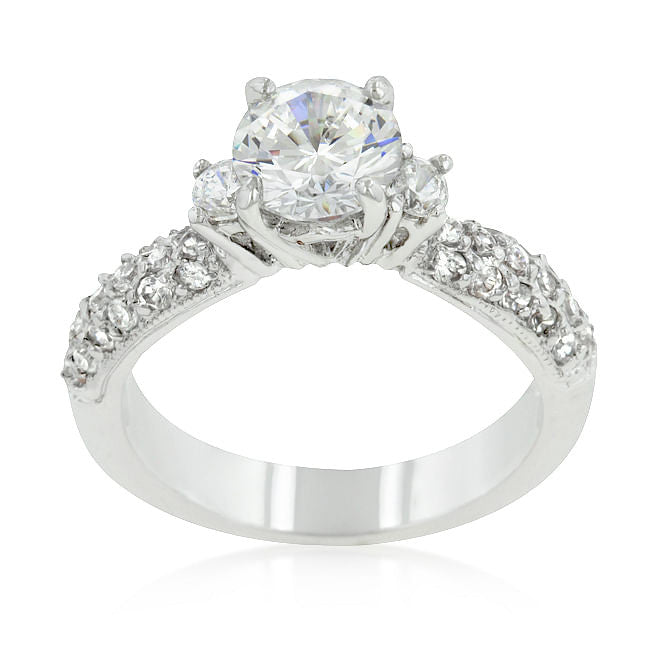 Classic Pave Bridal Ring-0