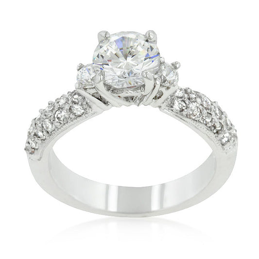 Classic Pave Bridal Ring-0