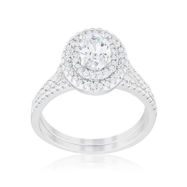Oval Wedding Ring Set-1