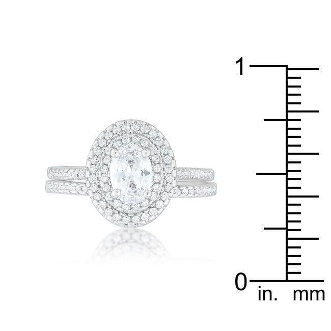 Oval Wedding Ring Set-2