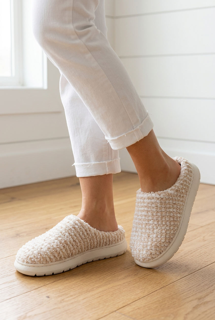Kyla Knitted Warm Homewear Slippers-0