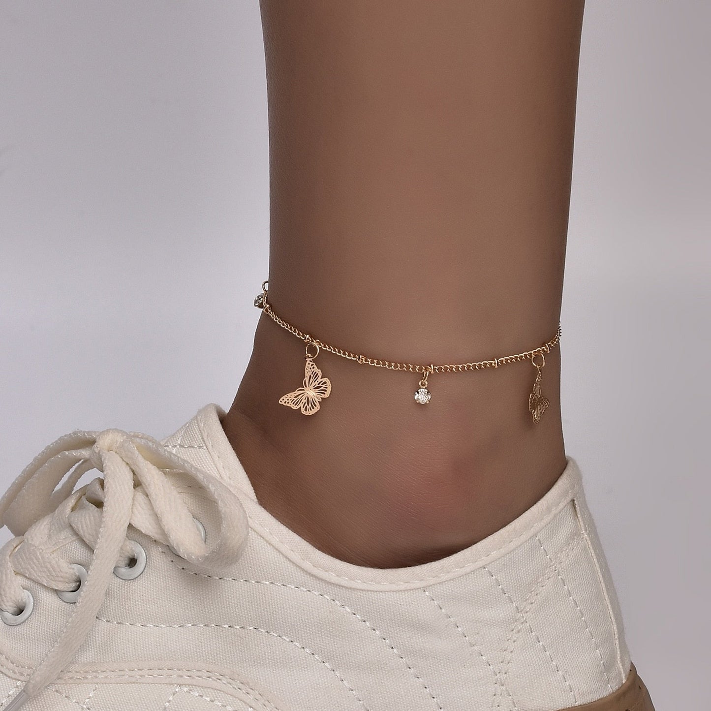 Butterfly Charm Anklet For Women-0