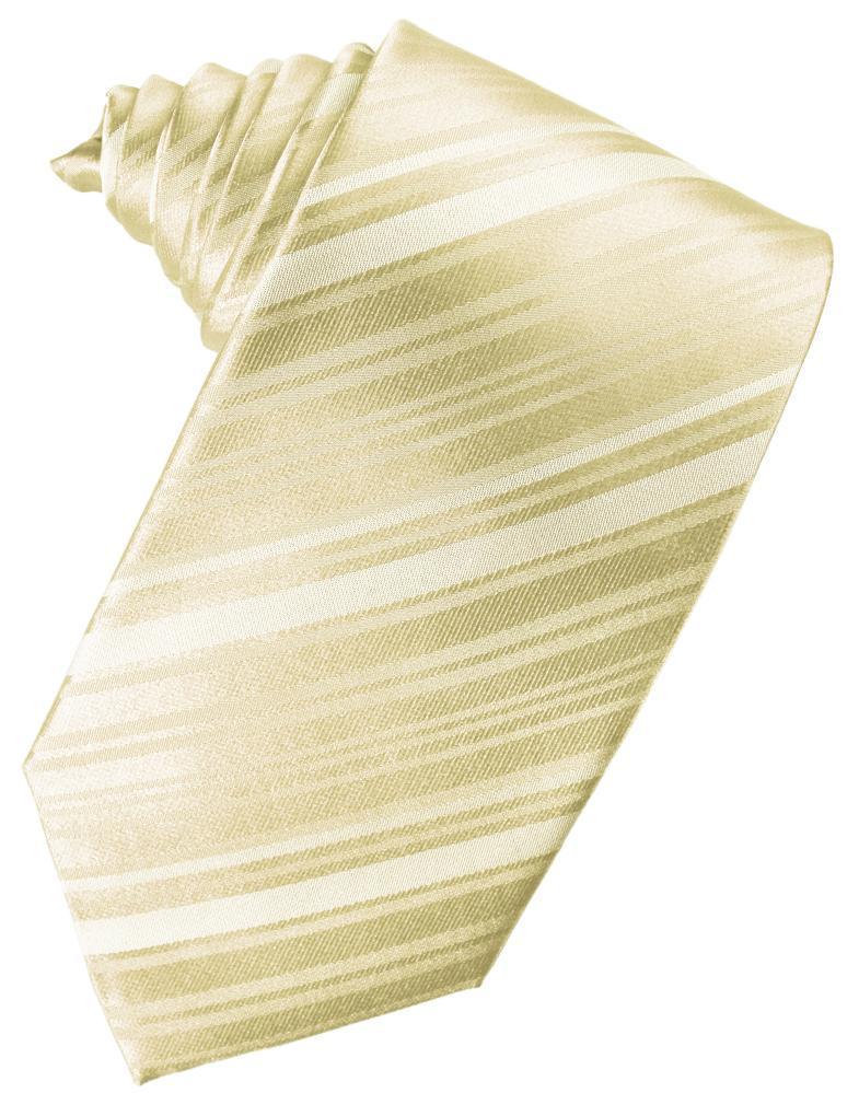 Striped Satin Necktie Self Tie-4