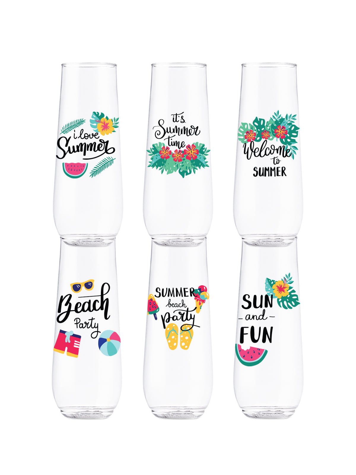Summer Sips Series 1 - POP 9oz Flute-0
