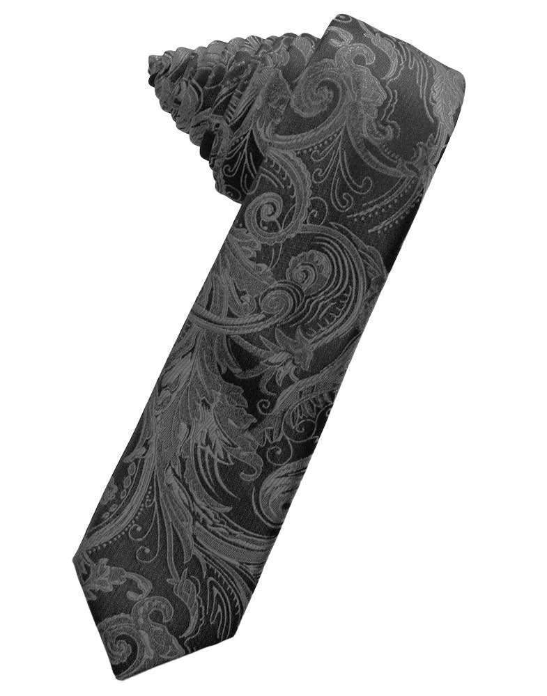 Tapestry Skinny Necktie Self Tie-10