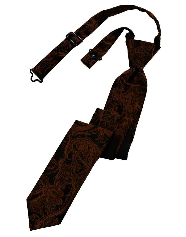 Tapestry Skinny Necktie Pre- Tied-5