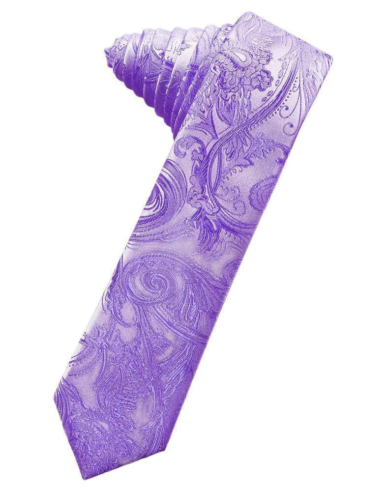 Tapestry Skinny Necktie Self Tie-17