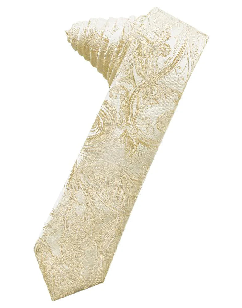 Tapestry Skinny Necktie Self Tie-20