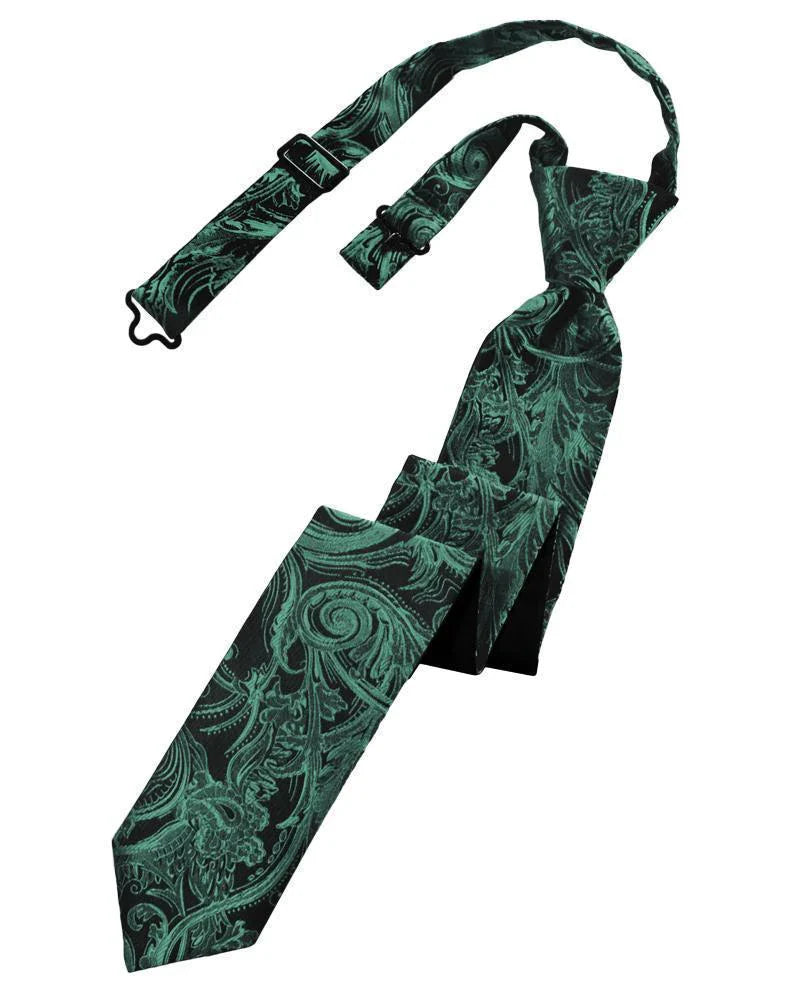 Tapestry Skinny Necktie Pre- Tied-16