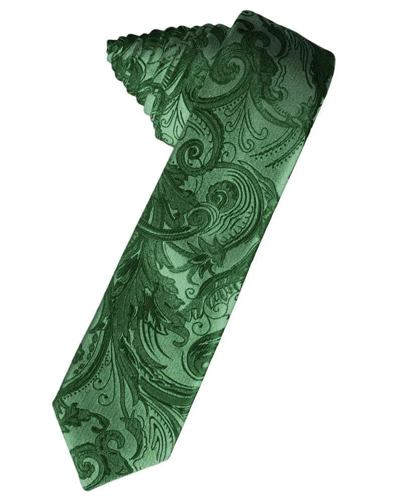Tapestry Skinny Necktie Self Tie-25