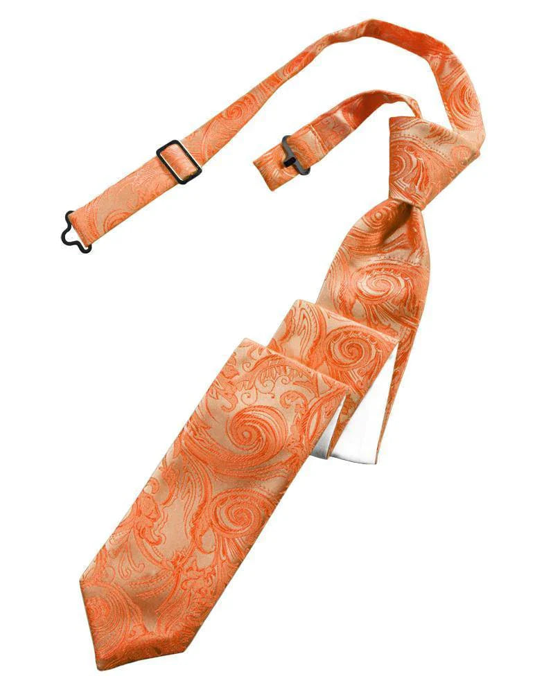 Tapestry Skinny Necktie Pre- Tied-26