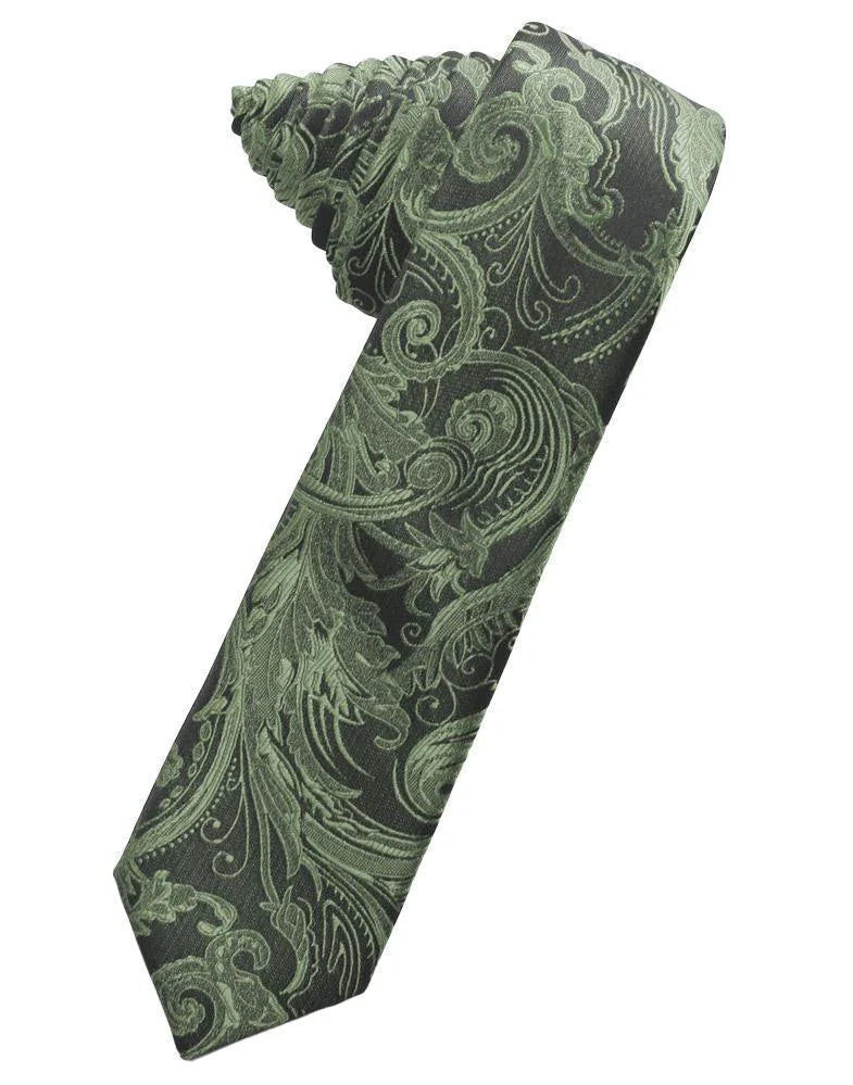 Tapestry Skinny Necktie Self Tie-51