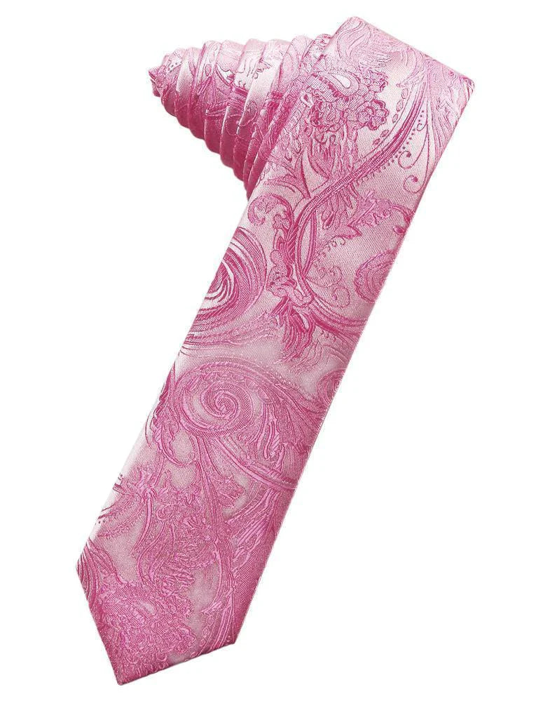 Tapestry Skinny Necktie Self Tie-59