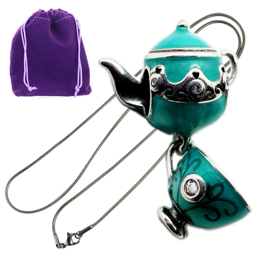 Tea Party Favors for Women - Elegant Stainless Steel Snake Chain with Metal Alloy Charm - Ideal Tea Party Favors, Thoughtful Tea Gifts for Tea Lovers, and Unique Tea Gift Options for Special Occasions-0