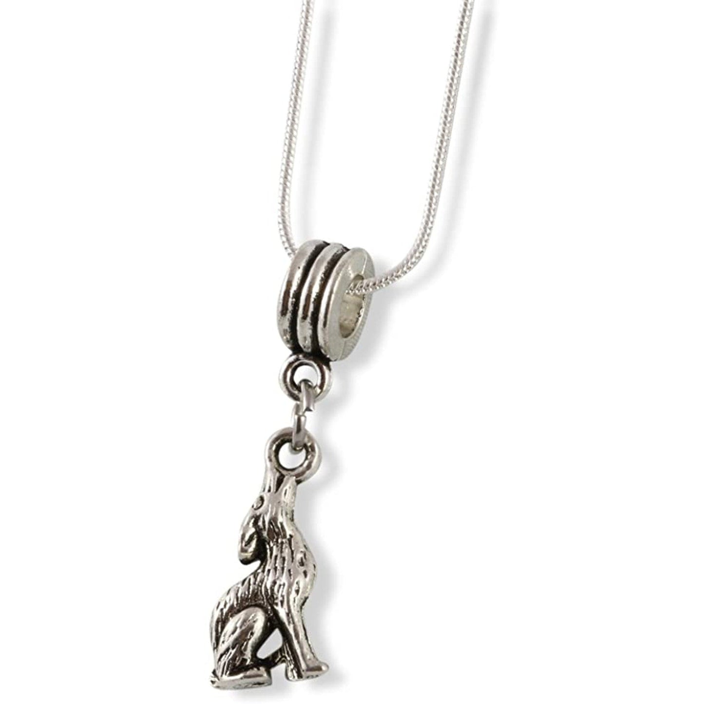 Wolf Howling Nature Wildlife Necklace Pendant Jewelry-0