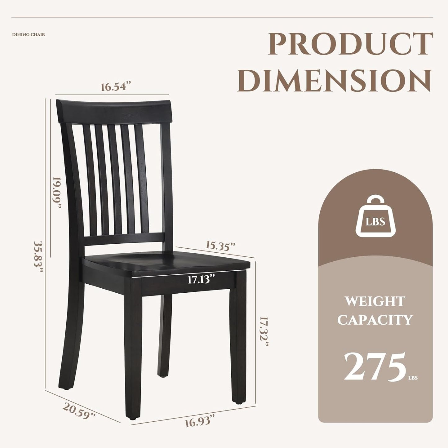 Wooden Windsor Dining Chairs Set Of 6 Dark Brown With Spindle Back-2
