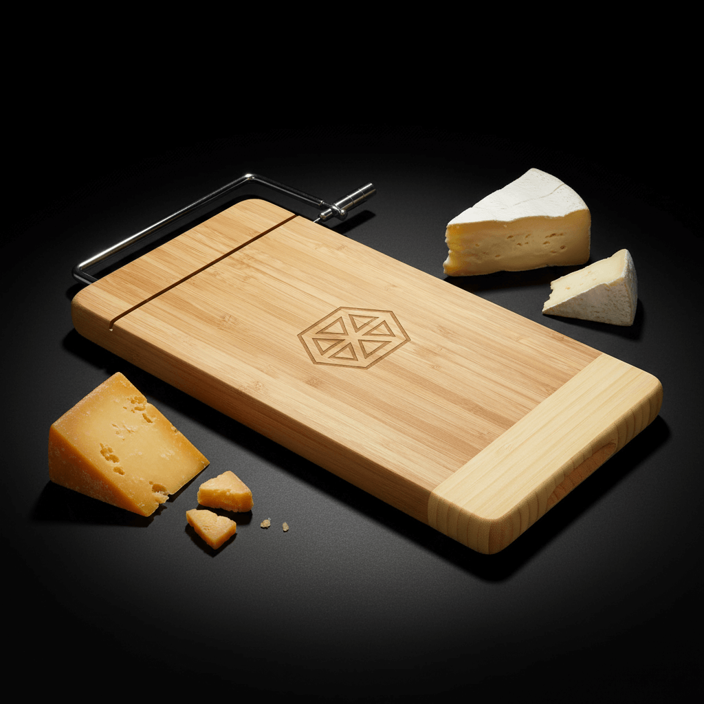 Personalized bamboo cheese cutting board rectangle-2