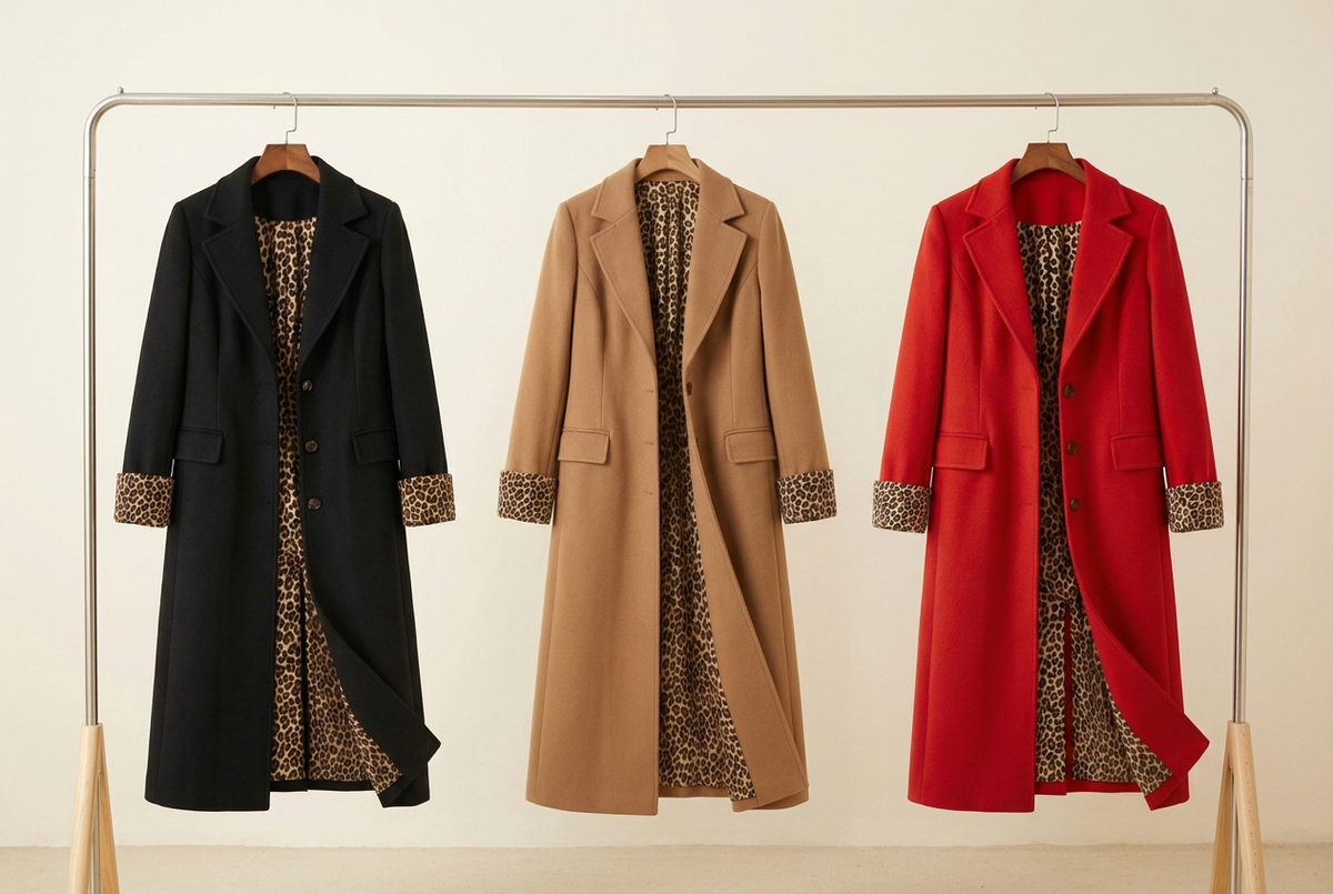 Leopard-Lined Longline Coat