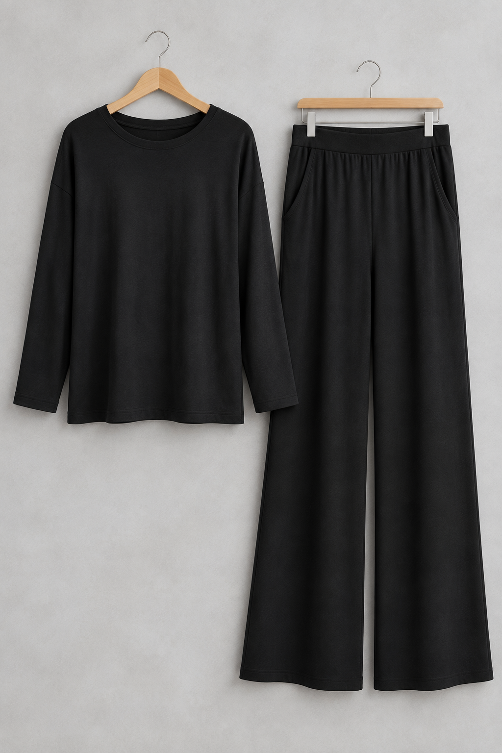 Weekend, Unscripted Top & Wide-Leg Pants Set