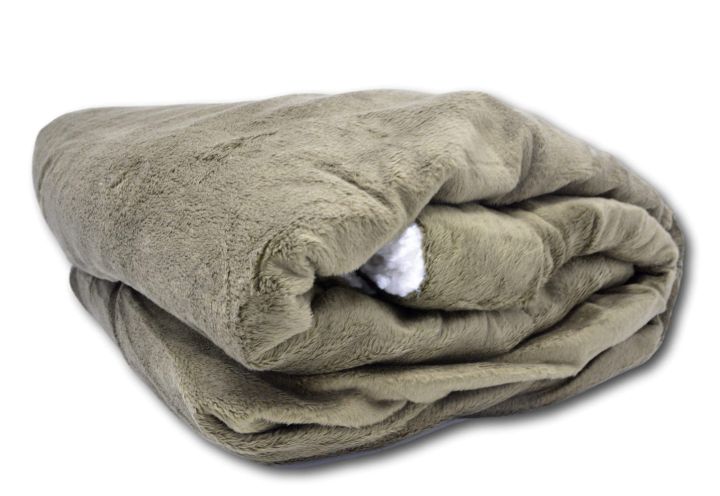 Elacy Evergreen Sherpa Throw Blanket