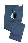 "Bradley" Steel Grey Luxury Wool Blend Suit Pants - Unhemmed-0