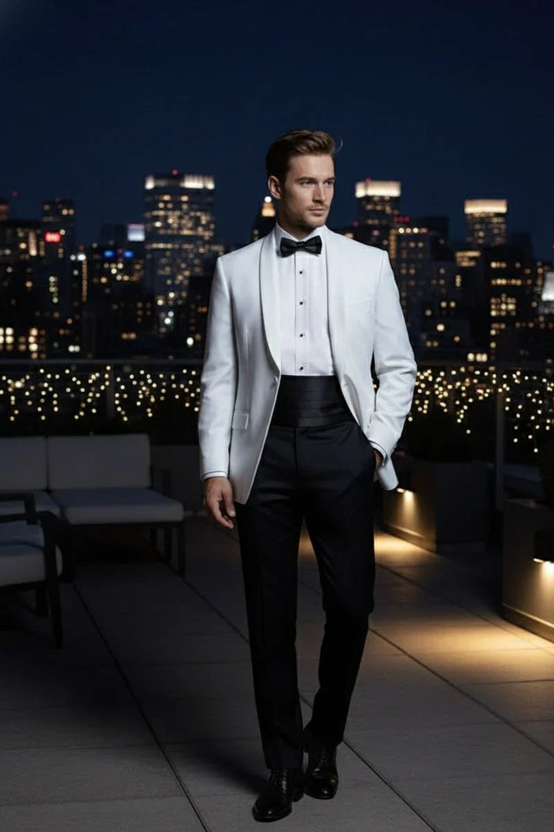 "Brentwood" White Dinner Jacket-1