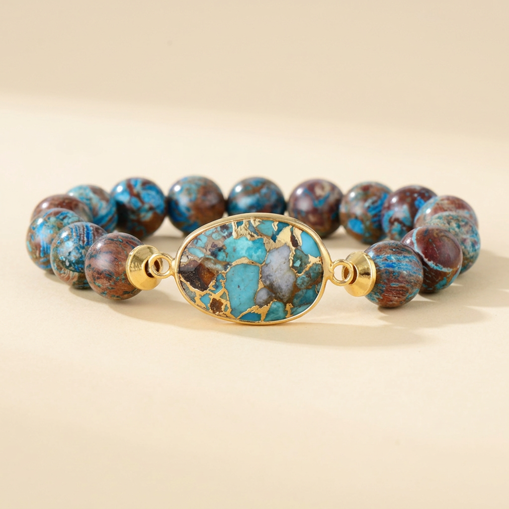 Autumn Mosaic Stone Bracelet