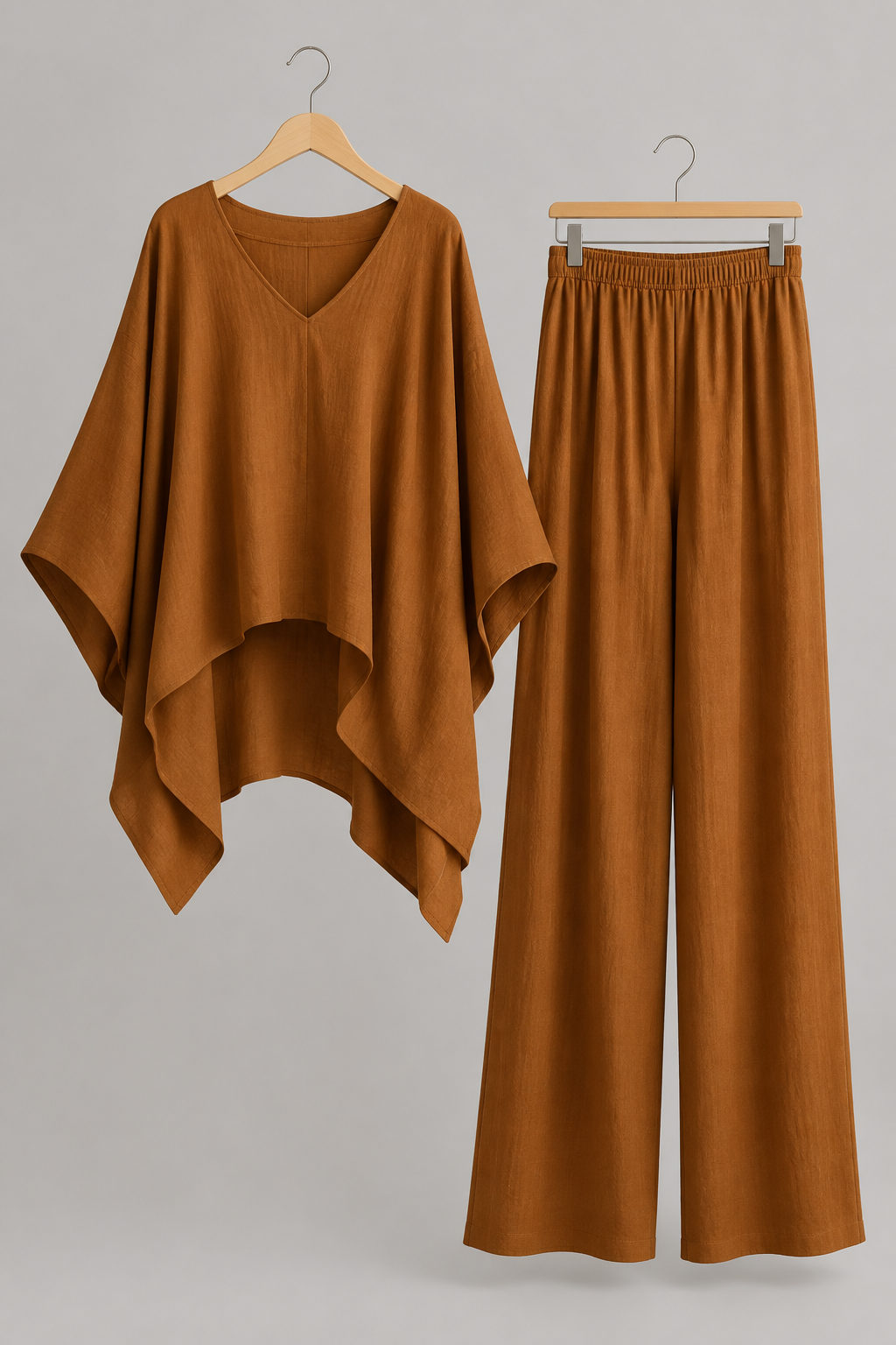 Full of Grace V-Neck Top & Wide-Leg Pants Set
