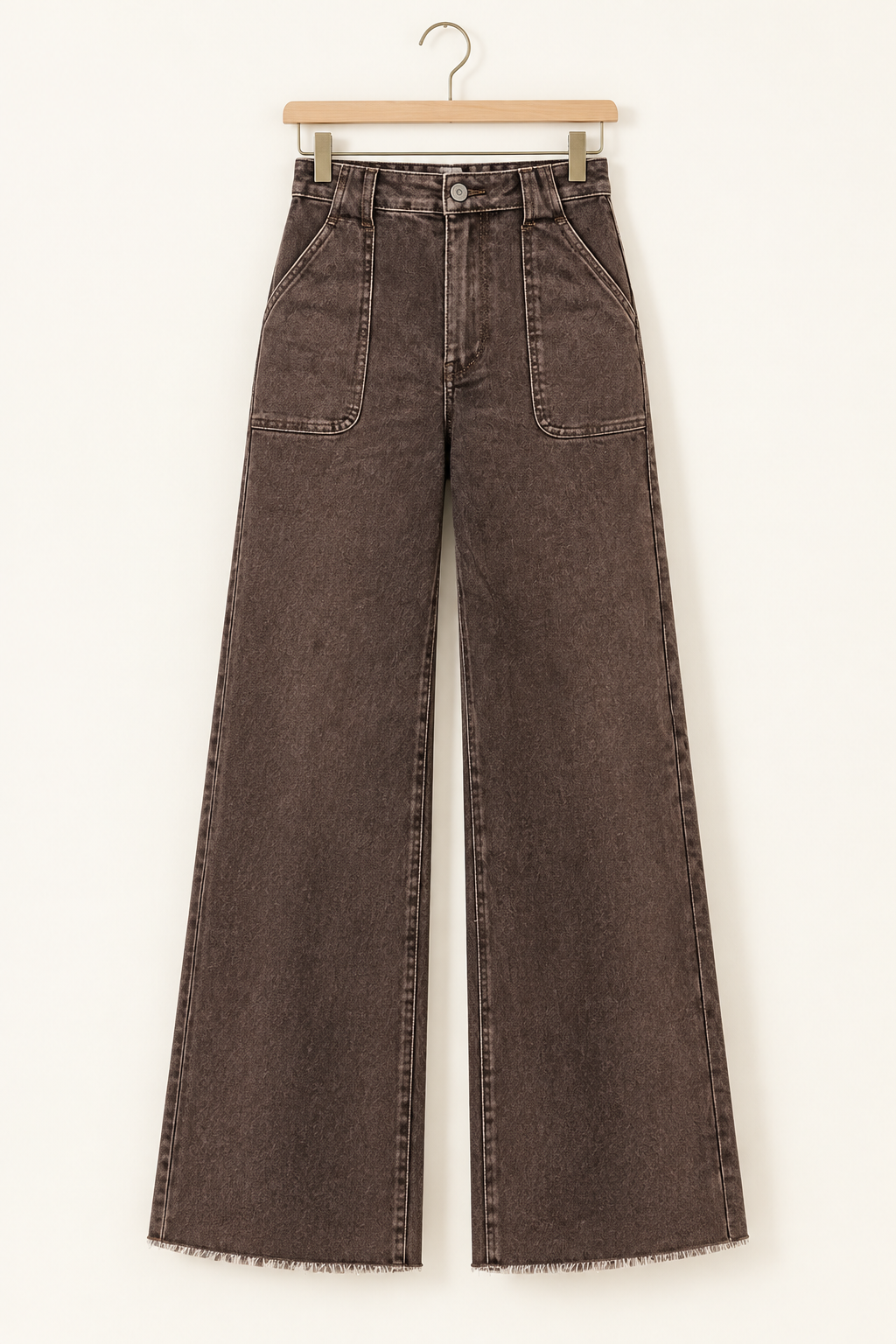 Elora Washed Patch Loose Jeans