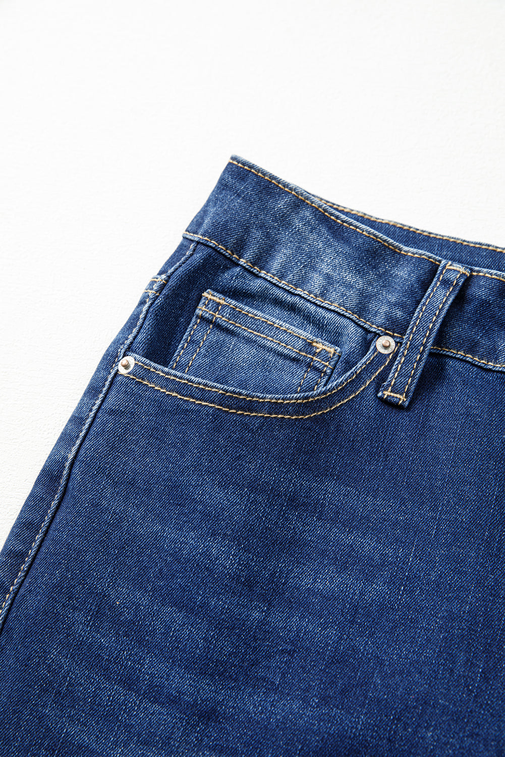 Samantha Western Stitch Patched Pocket Bootcut Jeans