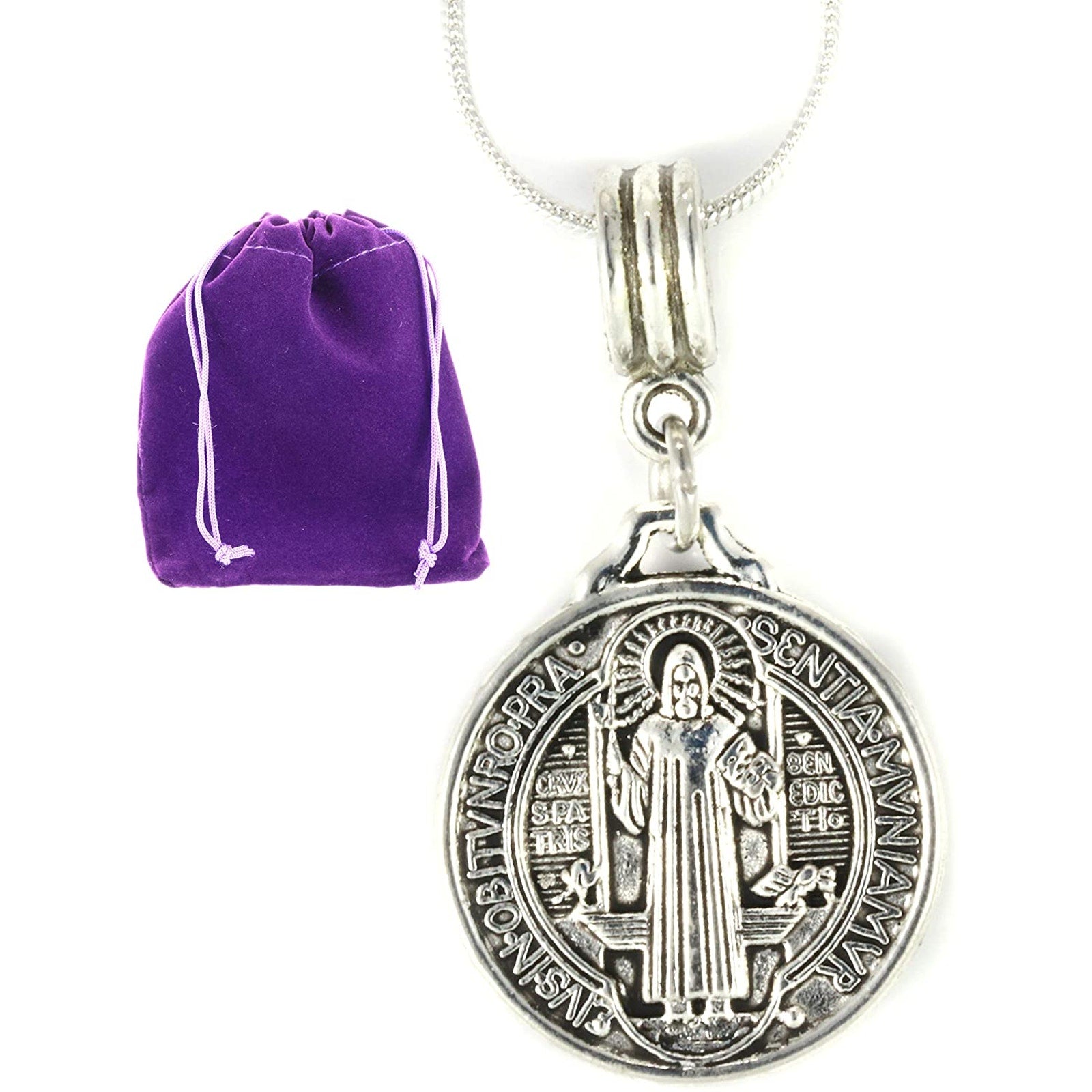 St Benedict Necklace - St Benedict Medals Pendant-0