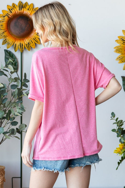 HOPELY Leopard Star Patch Short Sleeve T-Shirt-1