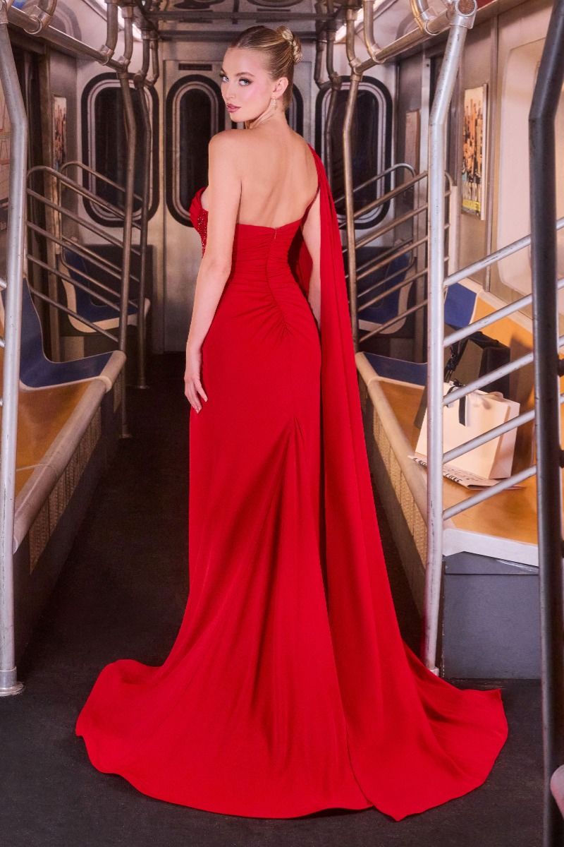Fitted Gown One Shoulder-3