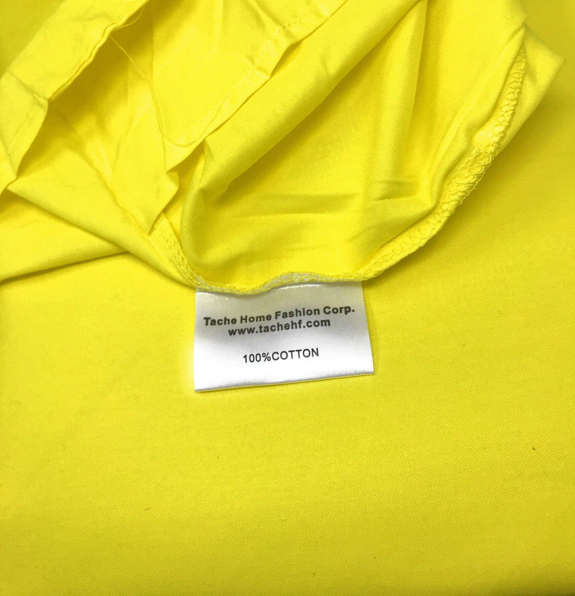Tache 100% Cotton Neon Yellow Solid Duvet Cover Set (2-3PDUV-Yellow)-2