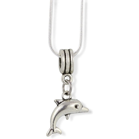 Dolphin Sea Ocean Charm Necklace-0