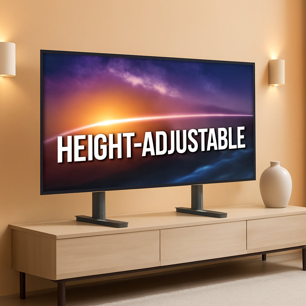Universal Height Adjustable TV Stand For 49 To 77 Inch TVs-0